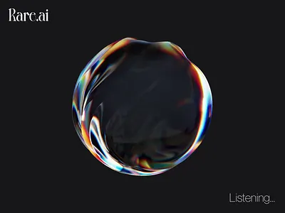 AI Assistant - Motion Interaction - Dark theme 3d ai app ai app home ai assistant ai sphere akshay hooda animation application artifical intelligence best designer gleb india interaction interface motion graphics popular product design screen web design