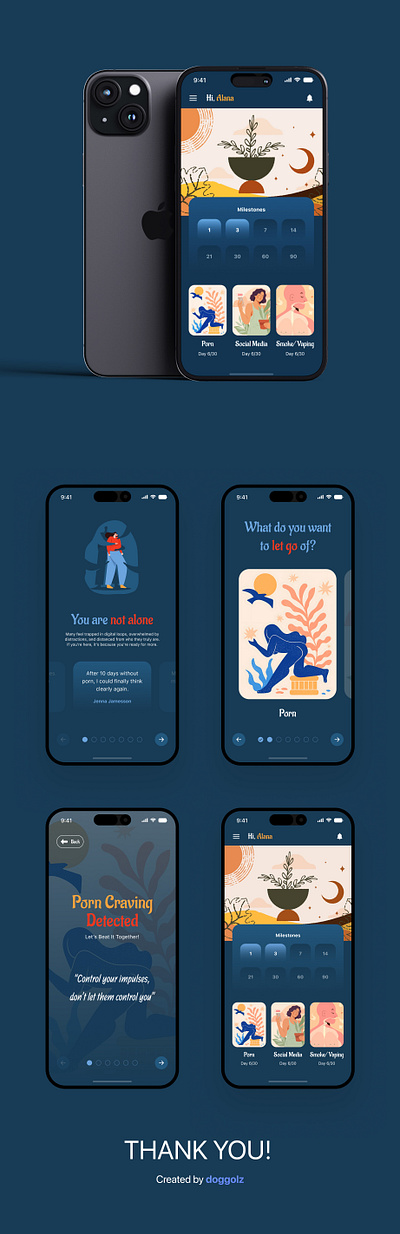 UnloopNow App android app design design figma ios mobile app ui ui design uxui design