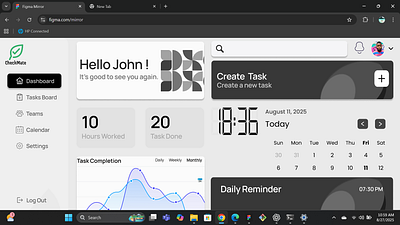 Task management Web App branding design graphic design motion graphics ui ux