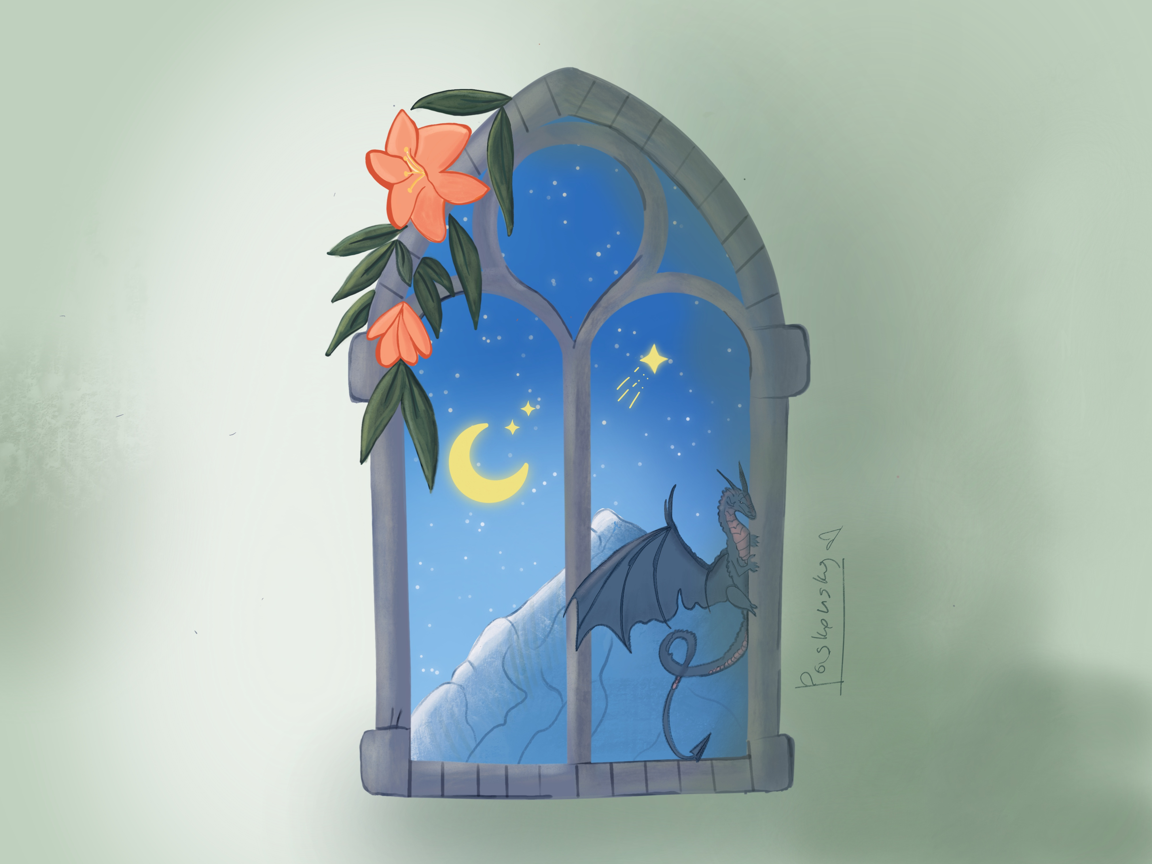 Dragon Fantasy – Book Digital Illustration graphic design illustration procreate