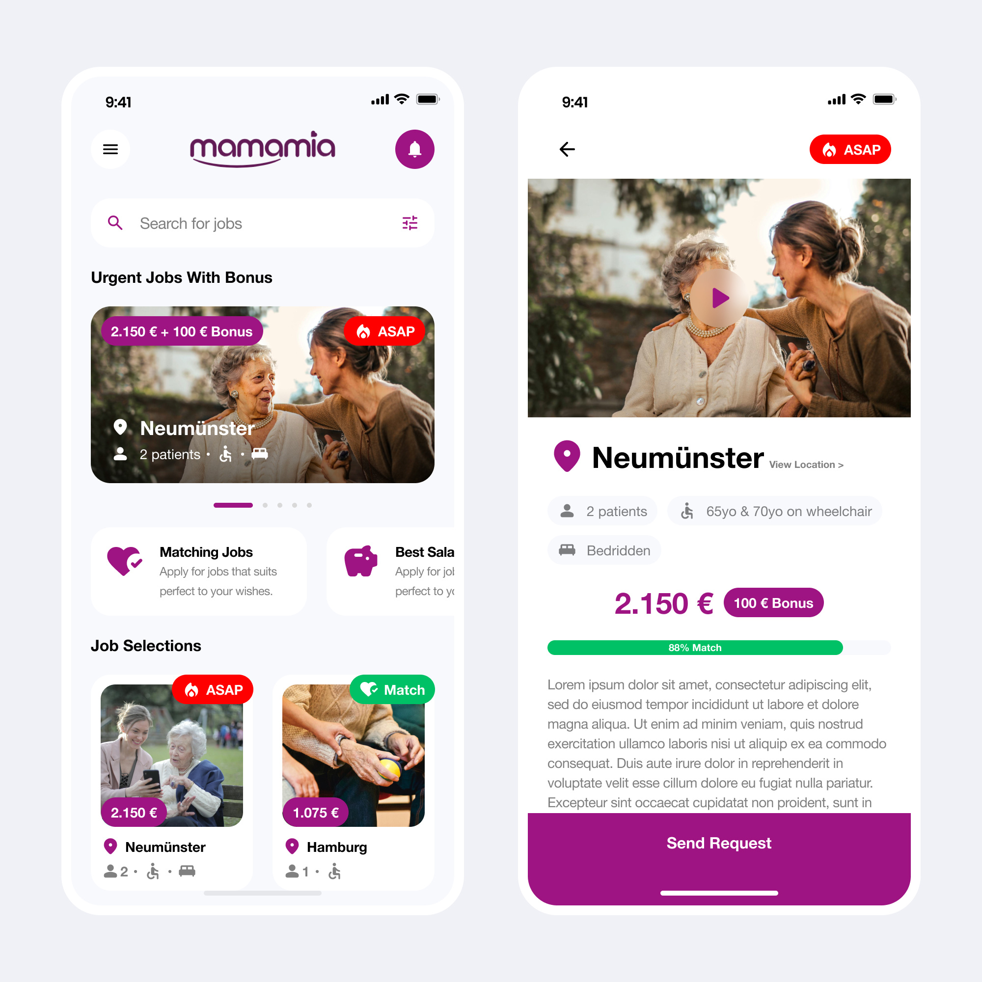 Mamamia App android app design design figma ios mobile app ui ui design uxui design