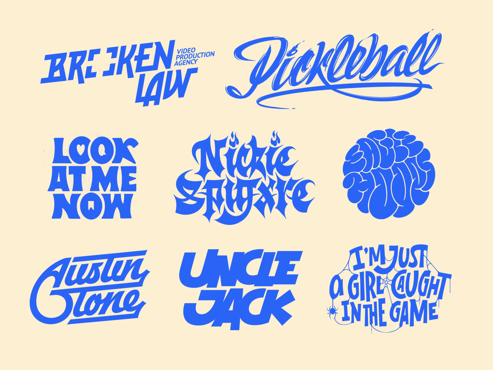 Recent Lettering Works vol. 11 branding illustration lettering logo logotype typography vector wordmark