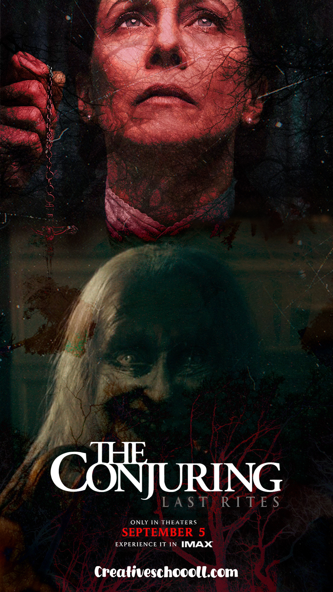 Conjuring Last Rites Poster Design conjuringlastrites conjuringuniverse darknessreturns evilneverrests faceyourfears prayerswontsaveyou thefinalconjuring