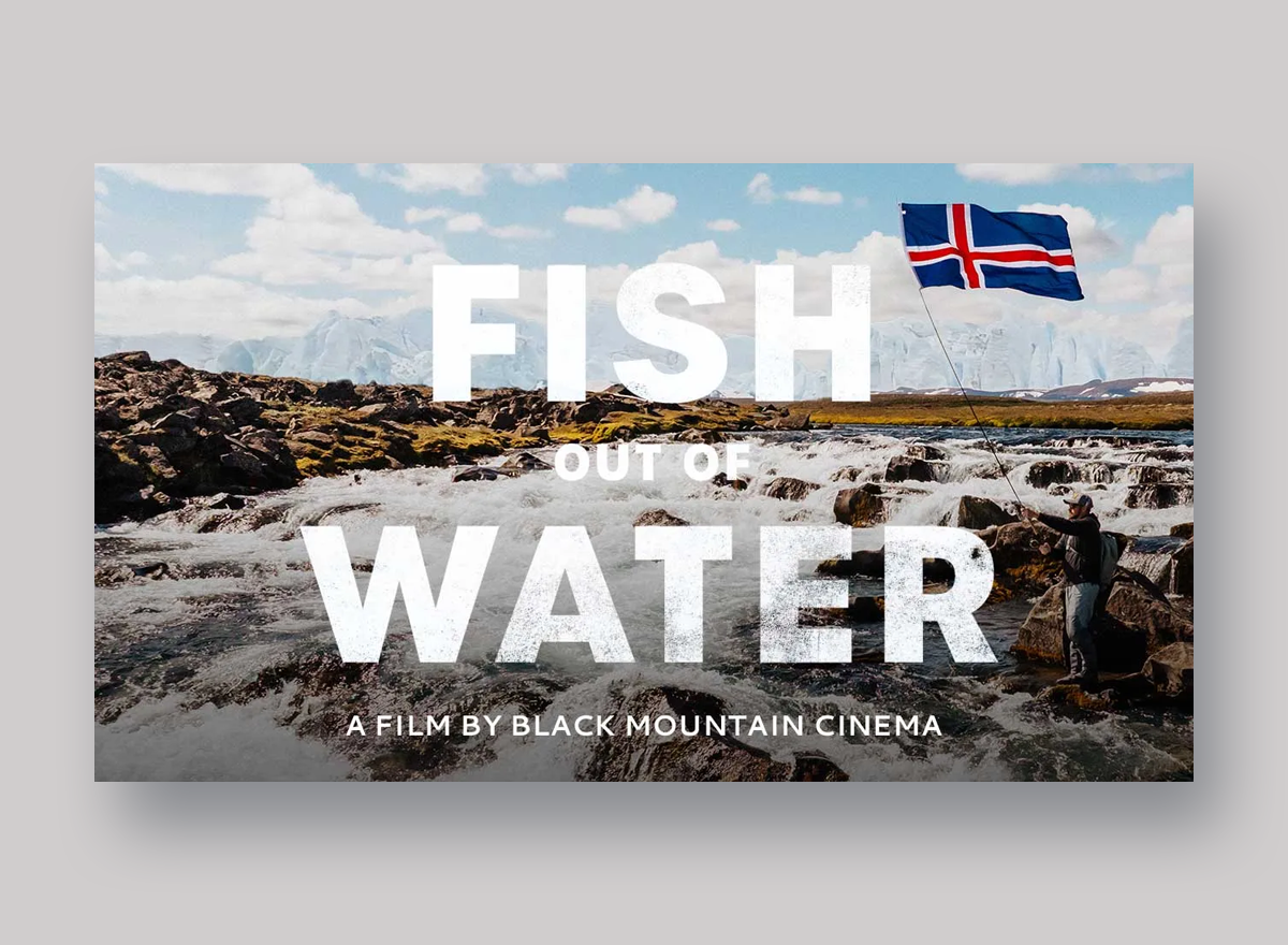 Fish Out Of Water Film Graphics adventure bass bass fishing branding camping documentary film fish fisherman fishing graphic design movie poster outdoor outdoors rustic travel traveller travelling trout
