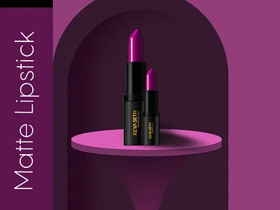 💄✨ Bold. Smooth. Matte Perfection. animation branding facebook figma graphic design illustrator lipstick matte motion graphics photoshop social media post ui ux