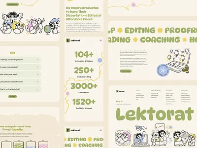 Lektorat - Website Content clean drumncode education illustration lektorat logo mobile responsive sience web design web development website