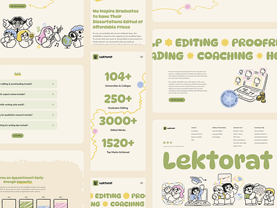Lektorat - Website Content clean drumncode education illustration lektorat logo mobile responsive sience web design web development website