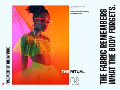 Fashion Journal Website Block branding graphic design journal landing page ui