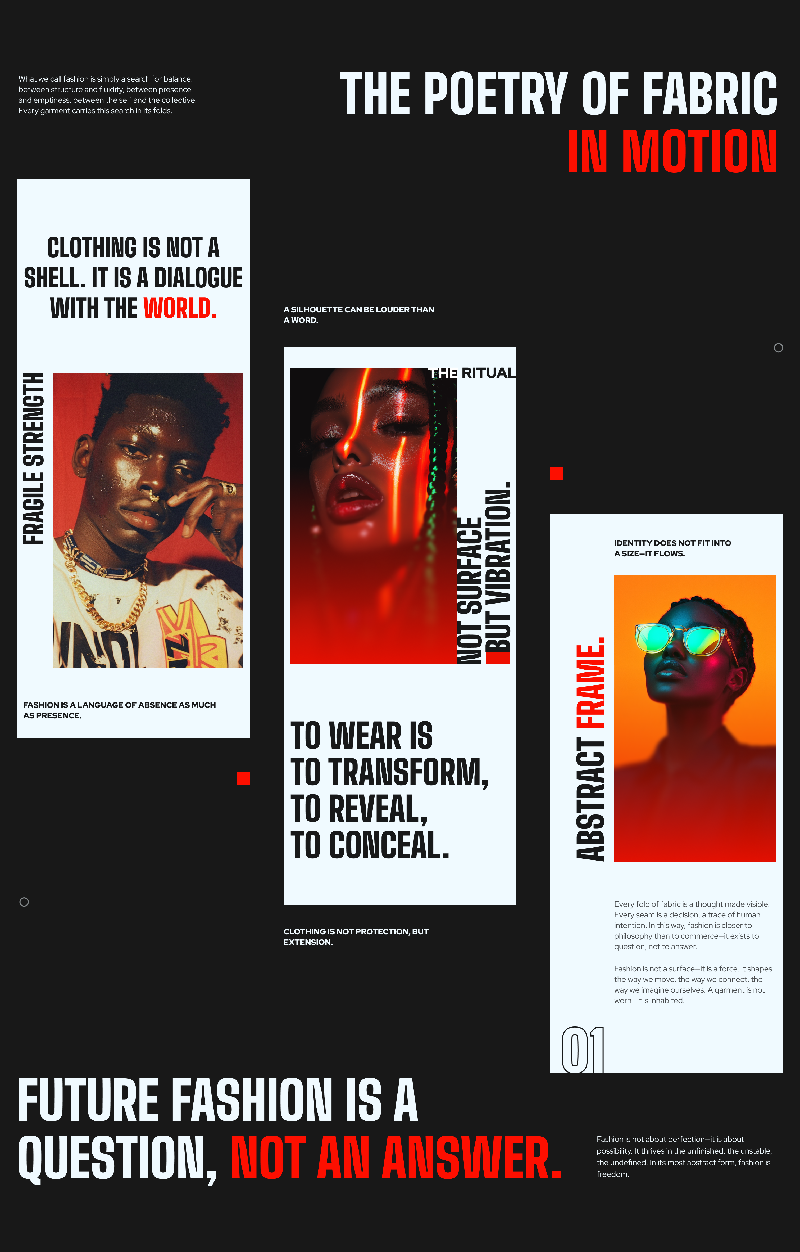 Fashion Journal Website Block branding graphic design landing ui visual