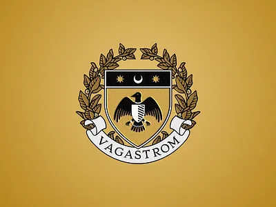 Tokyo Debunker / Vagastorm House Crest coat of arms college crest design emblem fantasy game graphic design logo military school seal university vintage