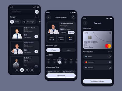 Healthcare -Doctor Appointment Mobile App UI UX Design app design app interface application ui best ui healthcare mobile app mobile mobile app design mobile app ui mobile ui modern app ui modern ui popular ui design ui ux ui ux design