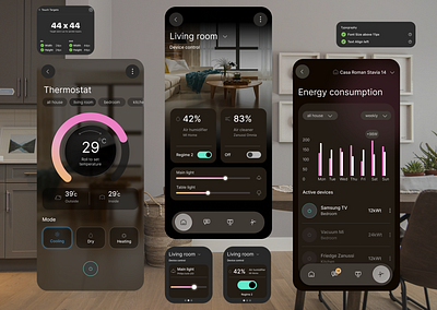 Smart home control smart home ui ux
