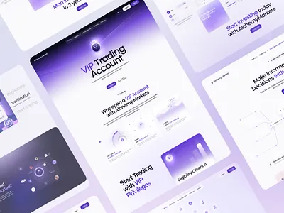 VIP Trading Account – Website Design for Alchemy Markets blockchain crypto crypto design crypto landing page crypto platform cryptocurrency decentralized defi finance fintech landing page investment landing page landing page design saas trading trading landing page trading platform trading website design web3