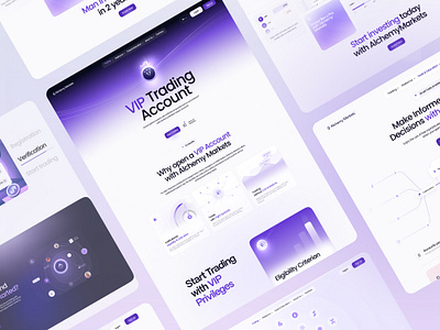 VIP Trading Account – Website Design for Alchemy Markets blockchain crypto crypto design crypto landing page crypto platform cryptocurrency decentralized defi finance fintech landing page investment landing page landing page design saas trading trading landing page trading platform trading website design web3