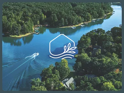 Aesthetic House Shape Logo for Drift & Dwell Design aesthetic architect architecture branch coastal female feminine floral georgia home house lake lakeside line art linear minimal real estate water wave