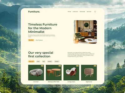 Furniture Landing page branding deisgn furniture graphic design product design ui ui designer uiux user interfaces