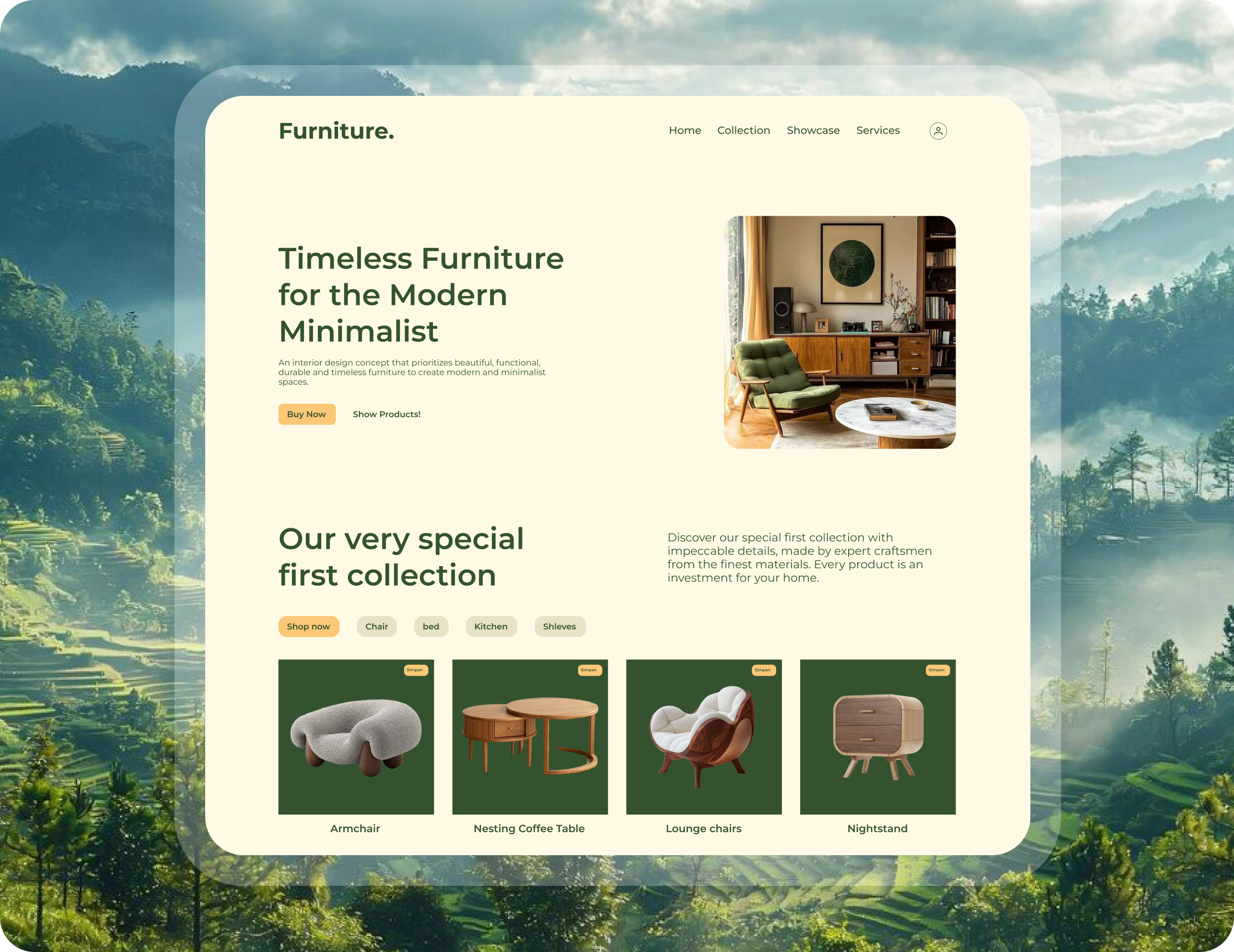 Example of UI Web Design