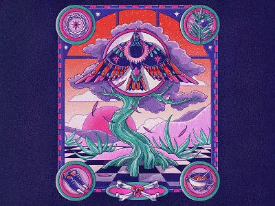 The Juniper Tree bird chain fairytale grain grimm grimmbrothers illustration junipertree lore muti red shoes sun tree