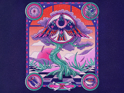 The Juniper Tree bird chain fairytale grain grimm grimmbrothers illustration junipertree lore muti red shoes sun tree