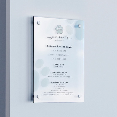 Door sign design for a dog salon 🐩🐶 adobe adobeprogrammes branding design vector vectorart vectors work