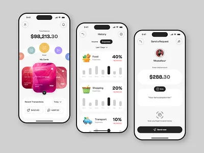 Banking App Design bank bank app banking app finance finance banking app ios mobile app mobile app design modern app ui ui ui design ui ux uiux ux