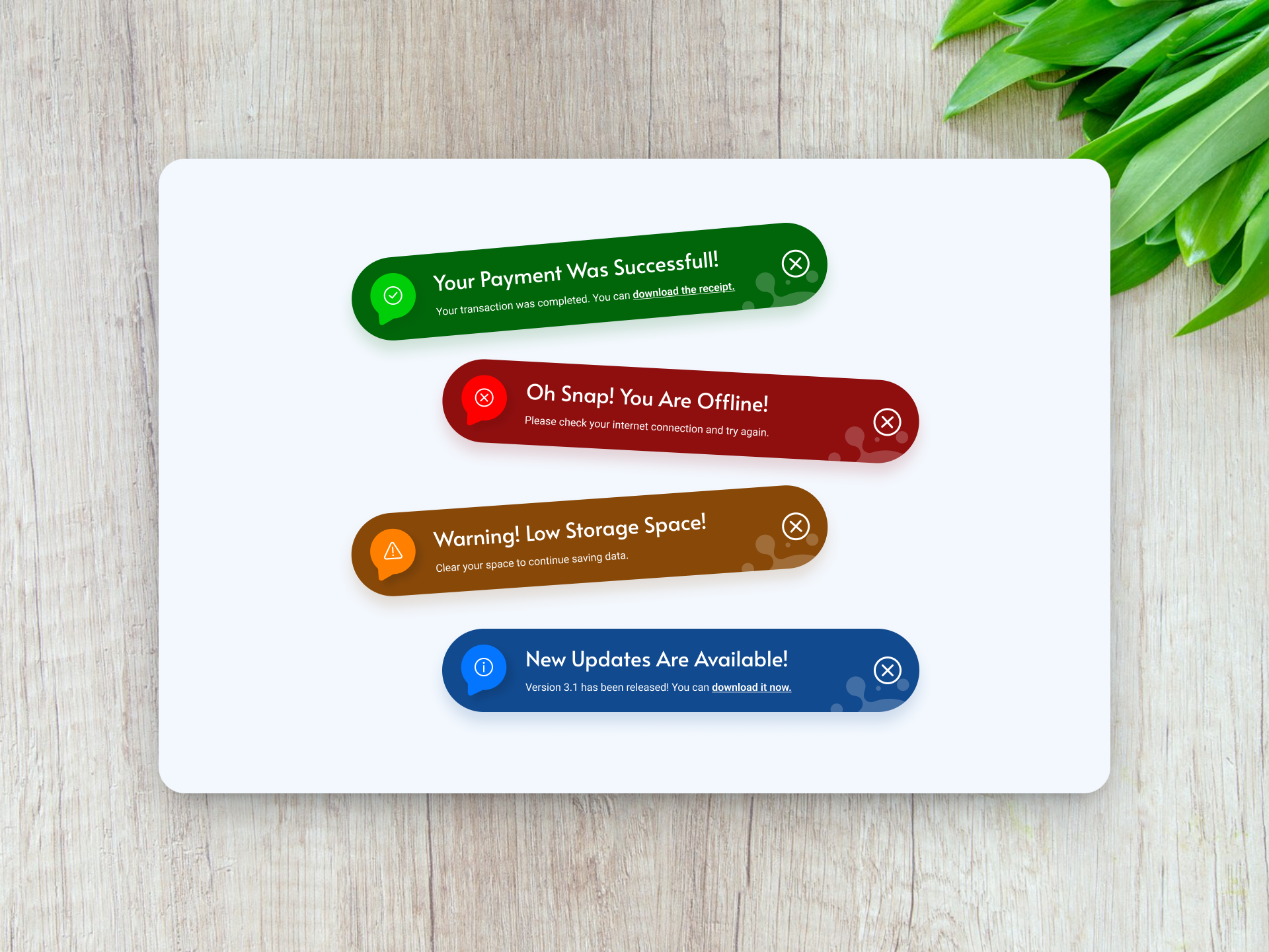 DailyUI #011 - Flash Message a11y accessibility designsystem dribbble notifications uicomponents uidesign