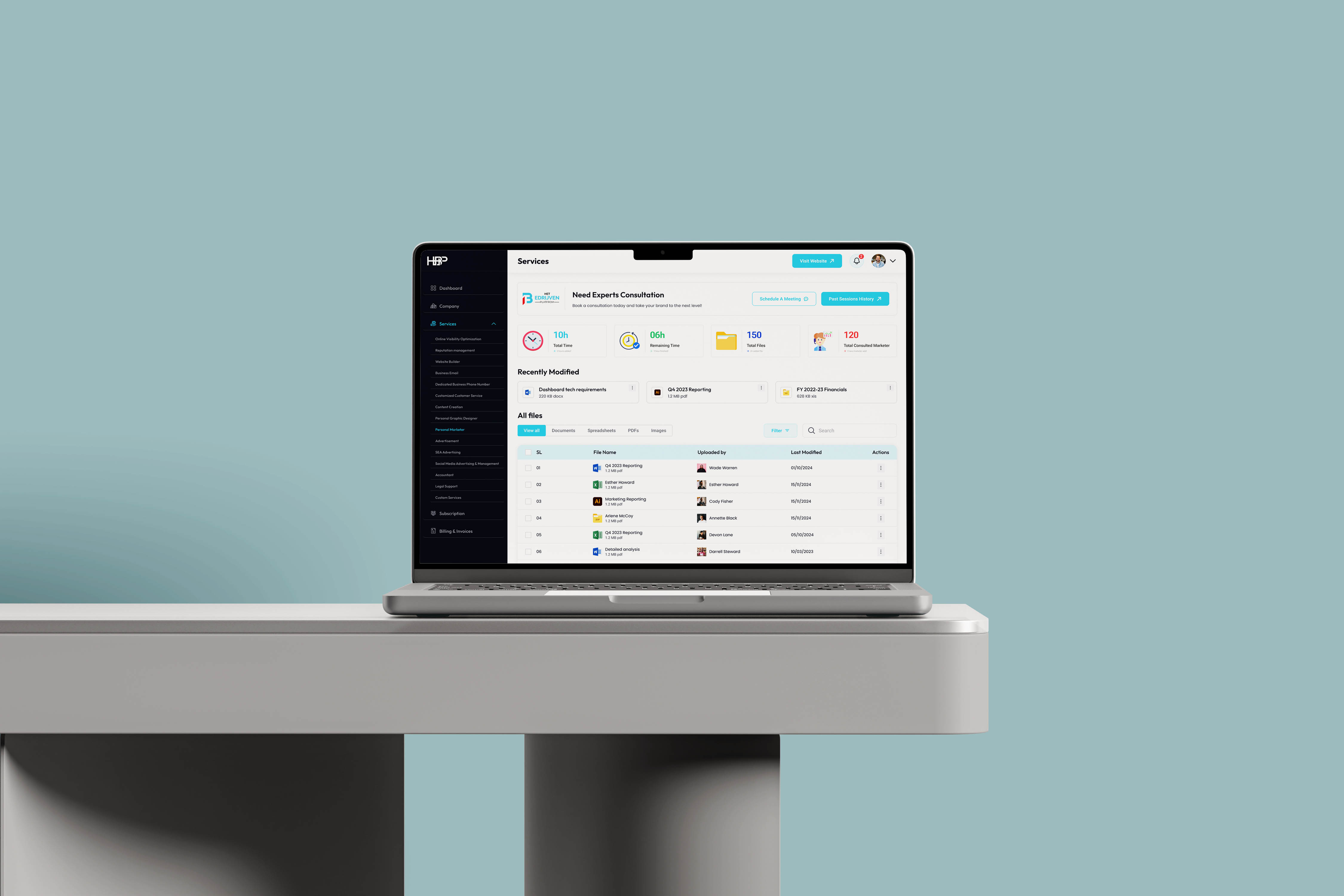 Expert Consultation Dashboard – Organize Files, Track Sessions & businessdashboard cleanui collaboration collaborationtool consultationapp consultationdashboard dashboard datamanagement filemanagement filemanagementsystem minimaldashboard minimaldesign moderndashboard productivityapp productivitytool saasui uidesign
