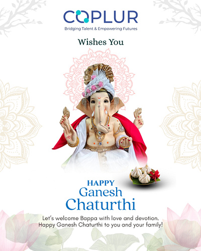 Ganesh Chaturthi Post graphic design