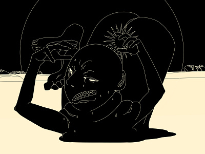 Nngh! abstract blog blog post cartoon comics composition deformation design editorial editorial illustration figure figure illustration illustration laconic lines melting minimal post poster print