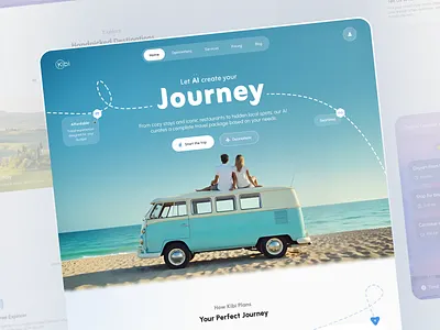 AI-Powered Travel Planning Platform ai branding dashboard design figma framer landing page minimal minimal design responsive ui user interface ux