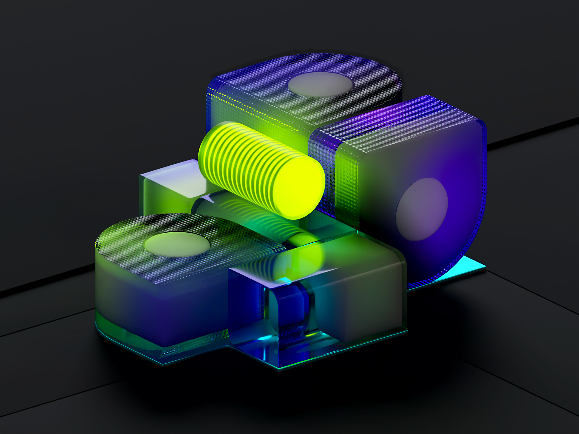 Subsurface Glass Study II — Materials & Lighting Exploration 3d 3d render 3dartwork 3ddesign 3dmodeling 3drender blender blender3d cinema4d design digitalart graphic design illustration visualization