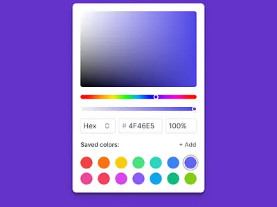 Daily UI Challenge Day 60 — Color Picker daily daily ui dailyui design ui uichallenge