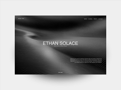 Photography website animation_#127 design photo website photography website typography web design website design