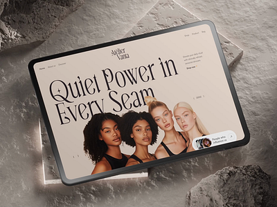 Vanta - Skin Care Website Landing page animation beauty cosmetic cosmetics design e commerce e commerce website hair products interaction landing page online store shopify skin care skincare e commerce skincare products ui ux web design website wix studio