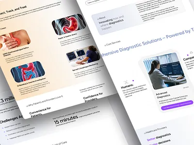 Medical Website Design - Diagnostics & Endoscopy branding creative website figma graphic design healthcare graphic design healthcare website design illustration medical website design ui website website design