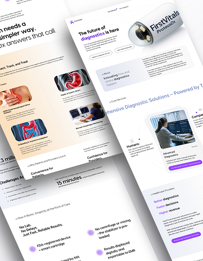 Medical Website Design - Diagnostics & Endoscopy branding creative website figma graphic design healthcare graphic design healthcare website design illustration medical website design ui website website design