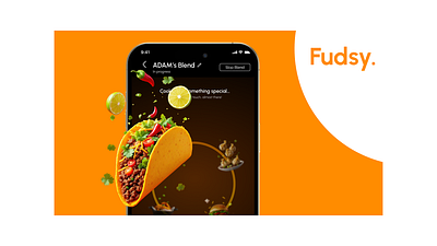 Fudsy - Where every preference finds its plate. ai ai app app branding delivery app design food food ai food app friends mobile app mobile app design mobile ui screens ui ux