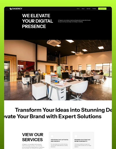 Dagency - creative agencies and freelancers website figma framer ui web design webflow
