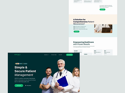 Ertify- Patient Management Landing Page 🩺 animation animation video clean design minimal patient management ui ux ux design web animation web animation video web design web landing web landing design