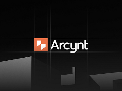 Arcynt - Architect Studio architecture brand identity branding construction logo design graphic design habito hatypo logo logo design minimalist orange logo property visual identity