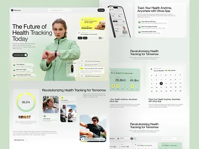Fitness Tracking Activity Website ai awe design fitness ui web web design website