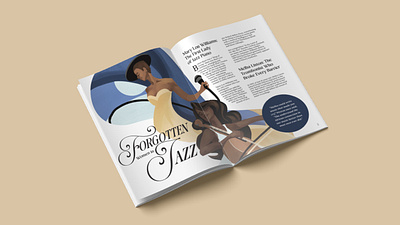 Jazz Magazine Article Concept digital illustration editorial editorial illustration layout design magazine