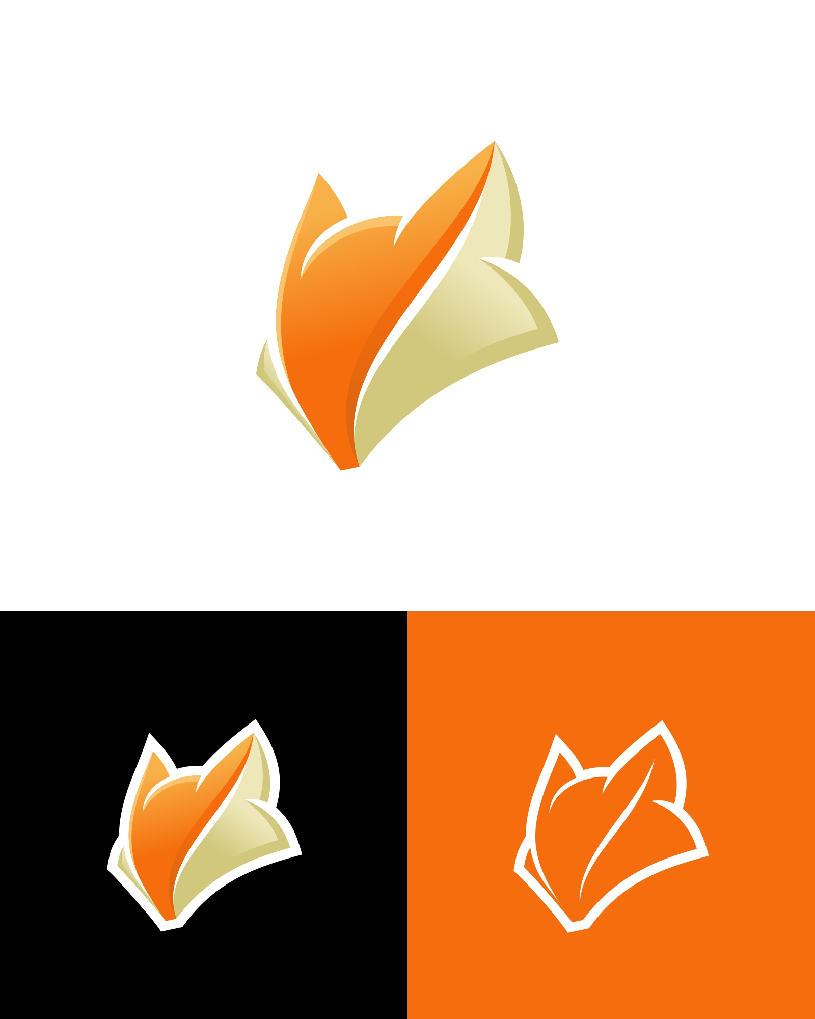 Modern Fox Logo (For Sale) animal branding design fox graphic design icon illustration logo logodesign wolf