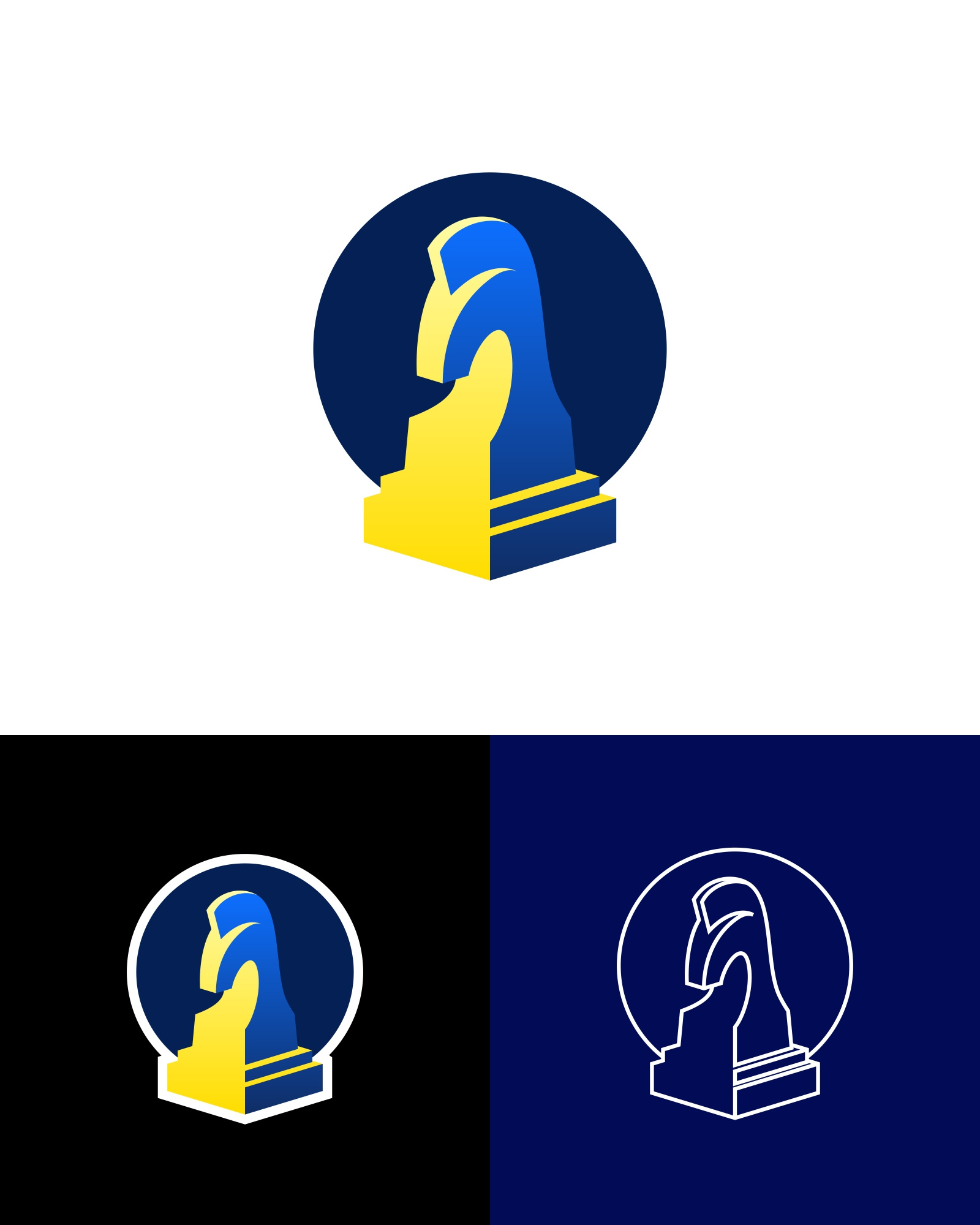 Knight Logo (For Sale) animal board branding checkmate chess design game graphic design horse icon illustration knight logo logodesign vector