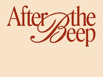 After the Beep Logo brand identity branding design logo design typography