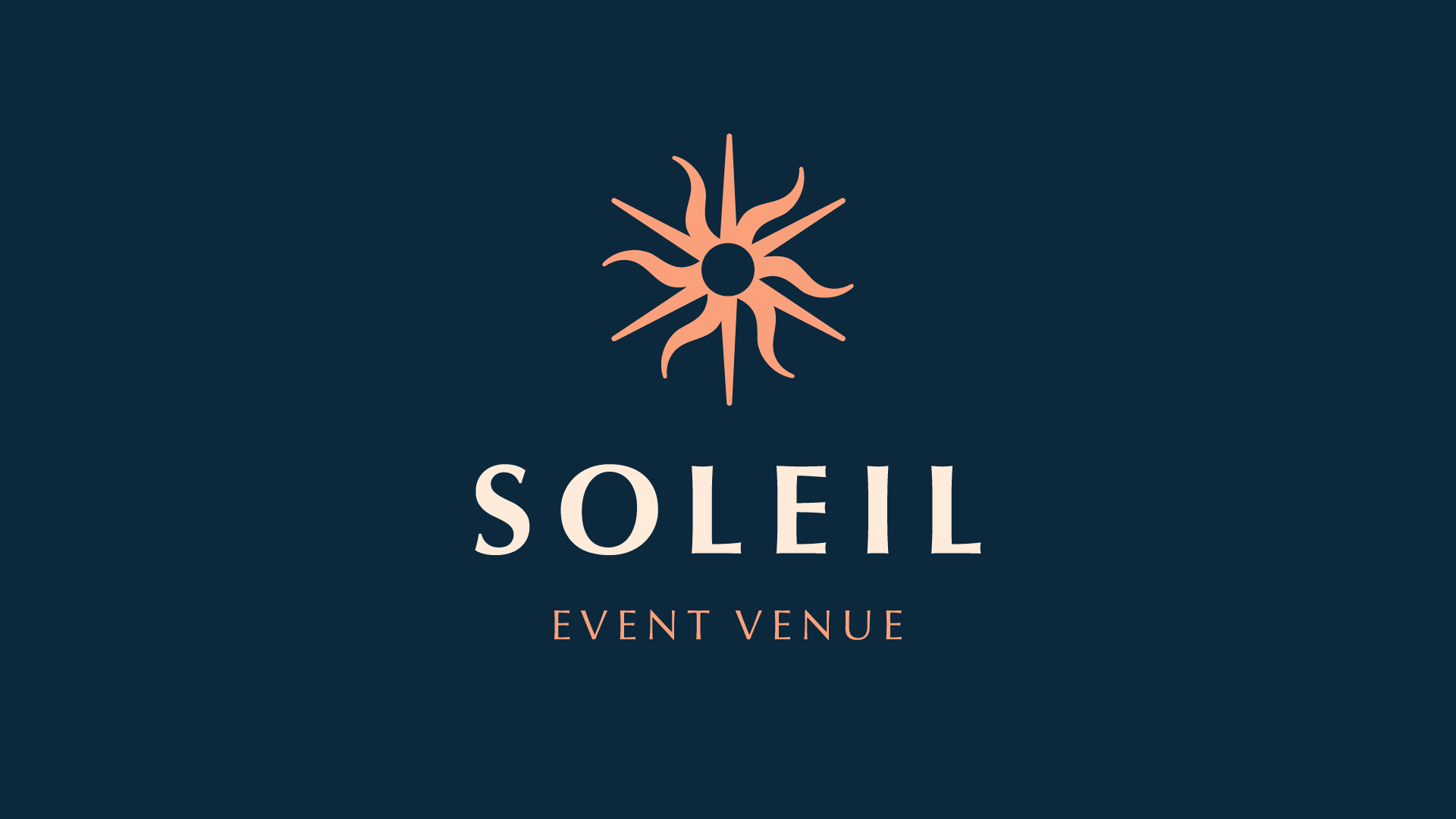 Example of Soleil Event Venue Visual Identity