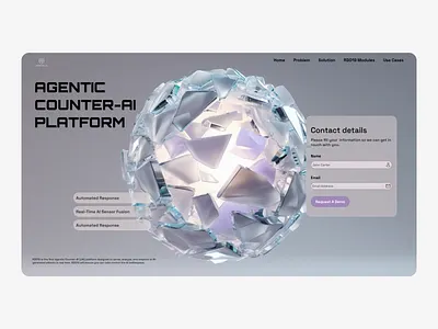 SentinelAI – AI Landing Page aesthetic branding design figma graphic design illustration landing page modern ui ui ux web design