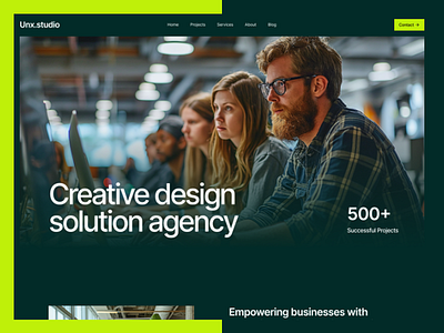 UNX Studio Webflow Template figma to weflow web design webflow webflow website weflow expert weflow landing page