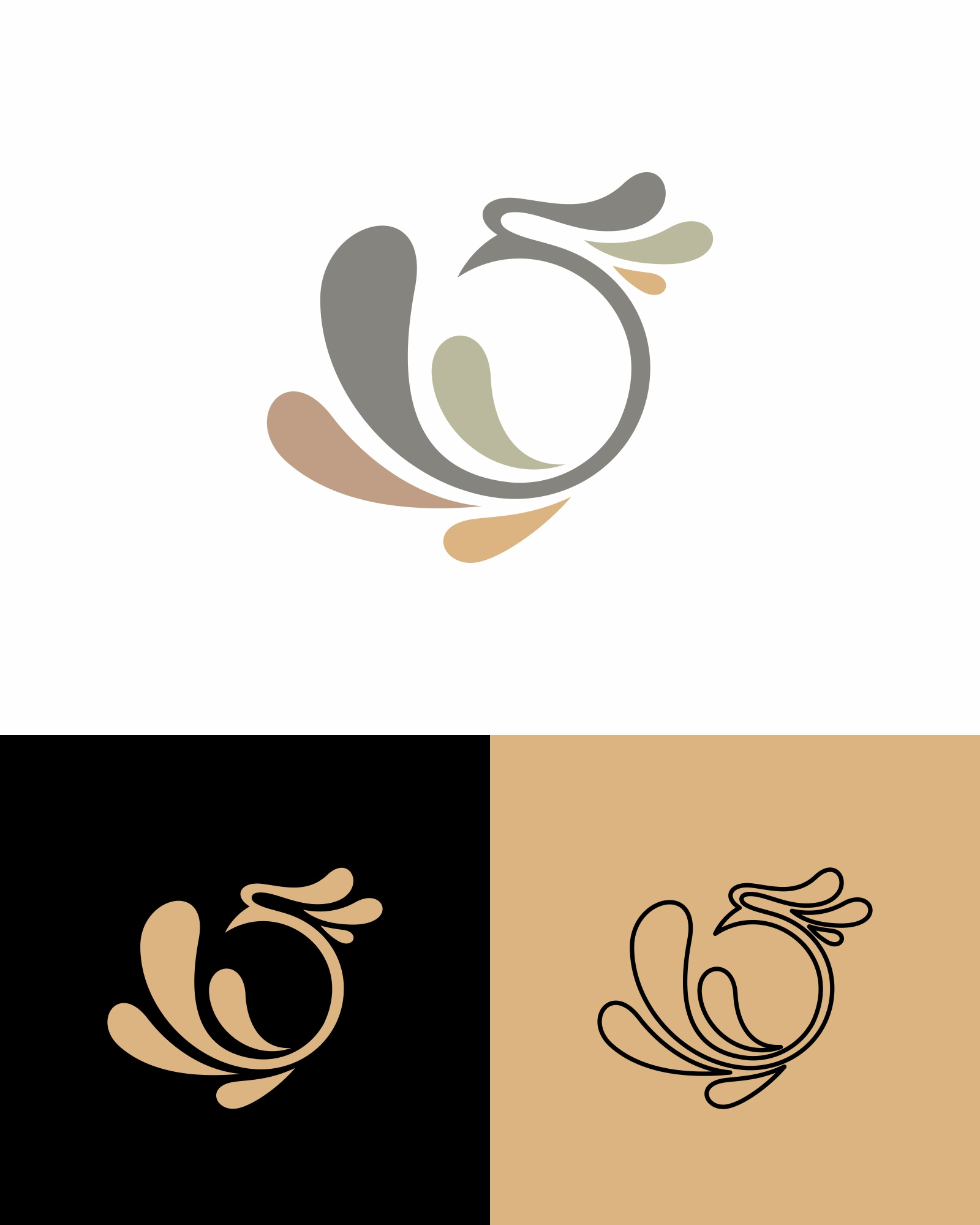 Abstract Bird Logo (For Sale) animal beautiful beauty bird branding design graphic design icon illustration logo logodesign nature peacock ui vector