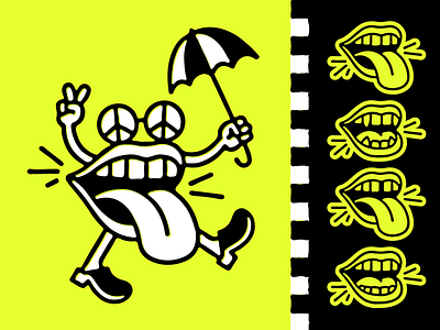 ✌️✌️✌️ art brandillustration character illustration mascot mouth peace